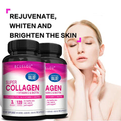 Collagen Supplement Rich in Vitamin C and Biotin - Supports nails and hair, smooth skin, joint and bone health