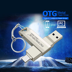 Type C 3 in 1 USB 3.0 Flash Drive 64GB 128GB 256GB pendrive pen drive real capacity usb memory stick for phone and pc