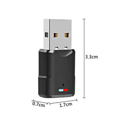 Bluetooth Audio Adapter Wireless Headphone Adapter Receiver for PS5/PS4 Game Console PC Headset 2 in 1 USB Bluetooth 5.3 Dongle