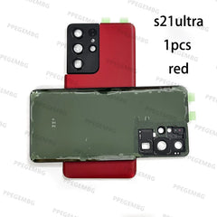 S21ultra Glass For Samsung S21ultra s21 ultra G998 Battery Back Cover Rear Door Lid Panel Shell Housing Case Camera Lens Parts