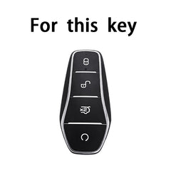 4 Buttons TPU Car Key Case for BYD Atto 3 Han EV Dolphin Remote Control Protect Cover Auto Accessories