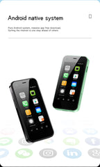هاتف ذكي SOYES Mi12 Mini يعمل بنظام Android بشاشة 2.5 بوصة وبطاقة SIM مزدوجة وكاميرا خلفية بدقة 5 ميجابكسل وشبكة 3G WCDMA من النوع C