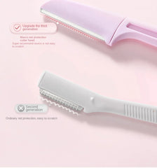 3PCS Portable Eyebrow Trimmer Safe Eyebrow Shaper Foldable Eyebrow Trimmer Razor Blade Razor Women's Makeup Tools