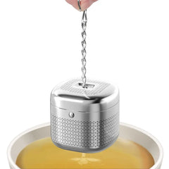 Extended Chain Hook Stainless Steel Tea Infuser Ball Brew Tea Extra Fine Mesh Loose Tea Steeper Ball Shape Mesh Filter Strainer