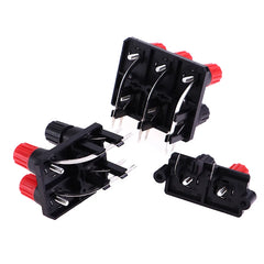 1Pc 2 4 6 Positions Bend Pin External Audio Jack Speaker Amplifier Banana Plug 4mm Socket Connector Screw Post Terminal Block