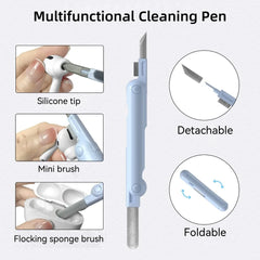 3/4/7 in 1  Earbuds Cleaning Pen for Earbuds Portable Wireless Earphone Case Cleaning Tools Kit Cleaning Brush Set Tool