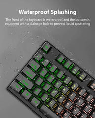 K500 Keyboard Mixed Color White Pink Keycaps 104 Keys Wired Gaming Keyboard for Laptop PC