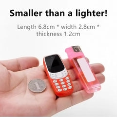 SERVO Small Mobile Phone Bluetooth Dialer Magic voice Low Radiation Telephone Call Recording 2/3 SIM GSM Unlocked Mini Cellphone