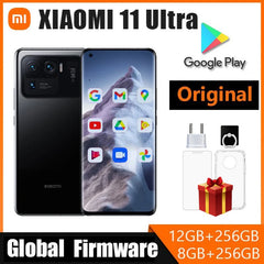 هاتف Xiaomi Mi 11 Ultra الذكي 5G HyperOS 1.0 بطارية 5000 مللي أمبير/ساعة ثماني النواة كاميرا 50 ميجابكسل شاشة 6.81 بوصة هاتف أندرويد مستعمل