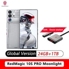 النسخة العالمية Redmagic 10S Pro NX789J Snapdragon 8 Elite الإصدار الرائد 6.853 بوصة Q9+ 144 هرتز AMOLED 50*2+2+16MP 7050mAh 80W NFC