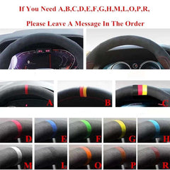 Microfiber Leather Car Steering Wheel Cover For Toyota RAV4 AX50 Corolla G12 Axio Altis Camry Xv70 Avalon Steering Case