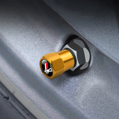 4PCS Car Badge Wheel Tires Valve Caps Metal Tyre Dust Covers For Toyota Fortuner Chr Verso Prius Hiace Trd Yaris Corolla Camry
