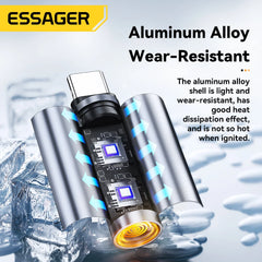 Essager TypeC Mini Cigarette Lighter Tungsten Wire Blowing Safety and Energy Saving Without Charging Can Be Carried On The Plane