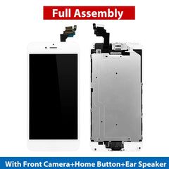 Full Set LCD For iPhone 6 A1586 Display Touch Screen Digitizer Full Assembly 6G Ecran Replacement With Home Button Front Camera