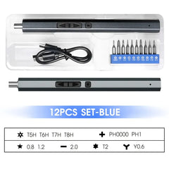 Cordless Electric Screwdriver Set 12/39/50 in 1 Precision Power Tool Magnetic Screw Driver Bit Fast Charging Repair Tool Kit