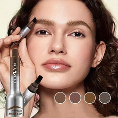 1 PC 3D Eyebrow Gel Dyeing Cream with Brush Long-lasting Air-cushion Dye Brows Tint Long-lasting Natural Makeup Eyebrow Enhancer