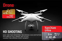 Original 2TB 1TB SanDian Ultra Card SD/TF Flash Memory Card 256/512GB Micro SD Card High Speed for Phone/Drone/Handheld Device