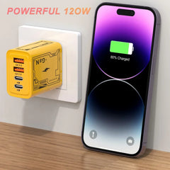Xiaomi Original 120W Charger Ultra Fast Charging Type-C GaN Phone Charger USB-C QC 3.0 Phone Charger Adapter For iPhone Samsung