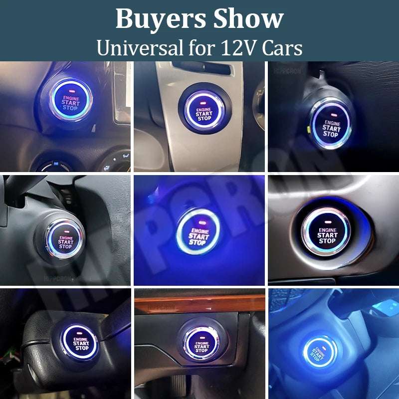Car Alarm Remote Control PKE Car Keyless Entry Engine Start Alarm System Push Button Remote Starter Stop Auto