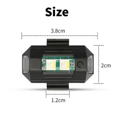 Motorcycle Light Drone Strobe Light 7 Color Mini USB LED Anti-Collision Bike Aircraft Night Flying Flashing Warning Signal Light
