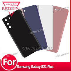 غطاء خلفي للبطارية جديد بجودة AAA لهاتف Samsung Galaxy S21 Plus، غطاء خلفي بلاستيكي، لوحة بديلة