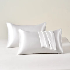 2pcs Satin Pillowcase for Skin and Hair, Satin Pillow Cases Set of 2 Soft Breathable Smooth Cooling Pillow Covers for Sleeping