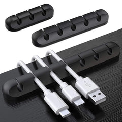 منظم كابلات USB من السيليكون من NNBILI، لفاف الكابل، مشابك إدارة سطح المكتب، حامل كابلات للفأرة وسماعات الرأس، منظم أسلاك