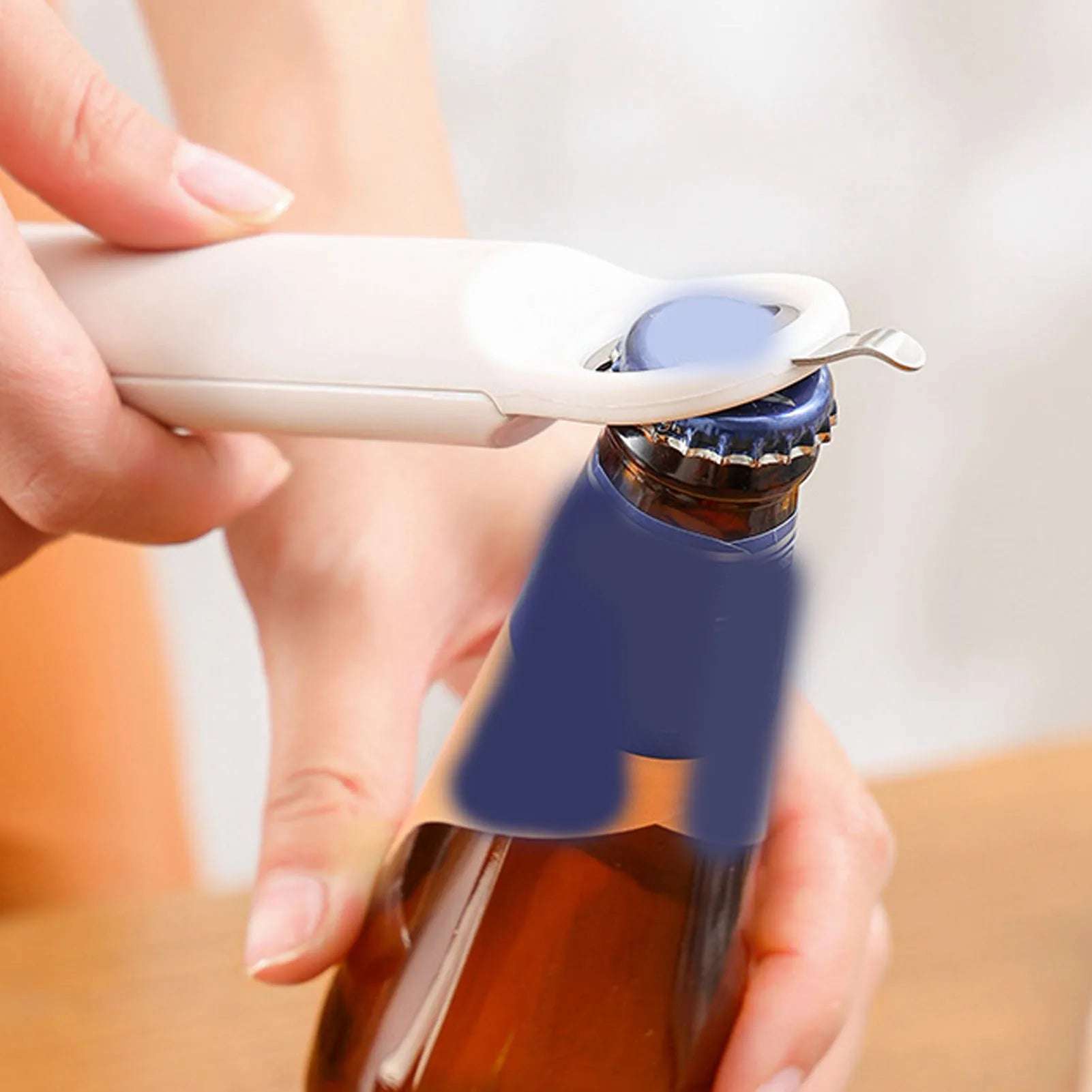 Retractable Jar Opener Retractable Bottle Opener Stainless Steel Thickened Handle Adjustable  Screwer Functional for Hotel
