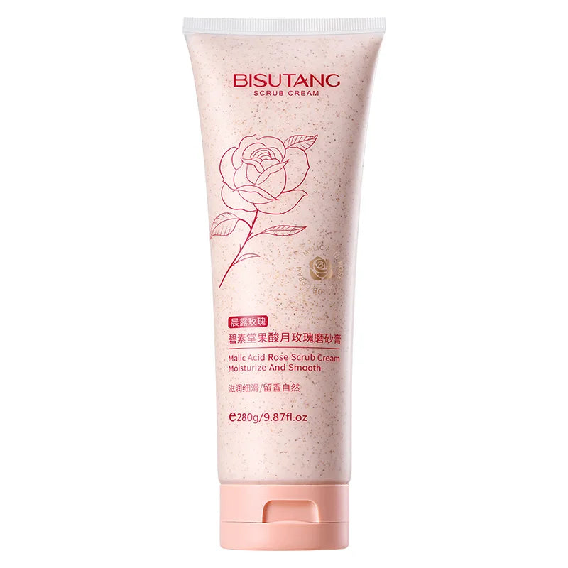 Bisutang Fruit Acid Moon Rose Scrub Improves dull skin and brightens skin Gentle and moisturizing skin care products