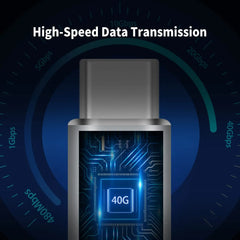 NNBILI 40Gpbs Type C Male to TypeC Male Full Featured Adapter For Transmission and Charging for with Thunderbolt USB 4.0 3.1 2.0