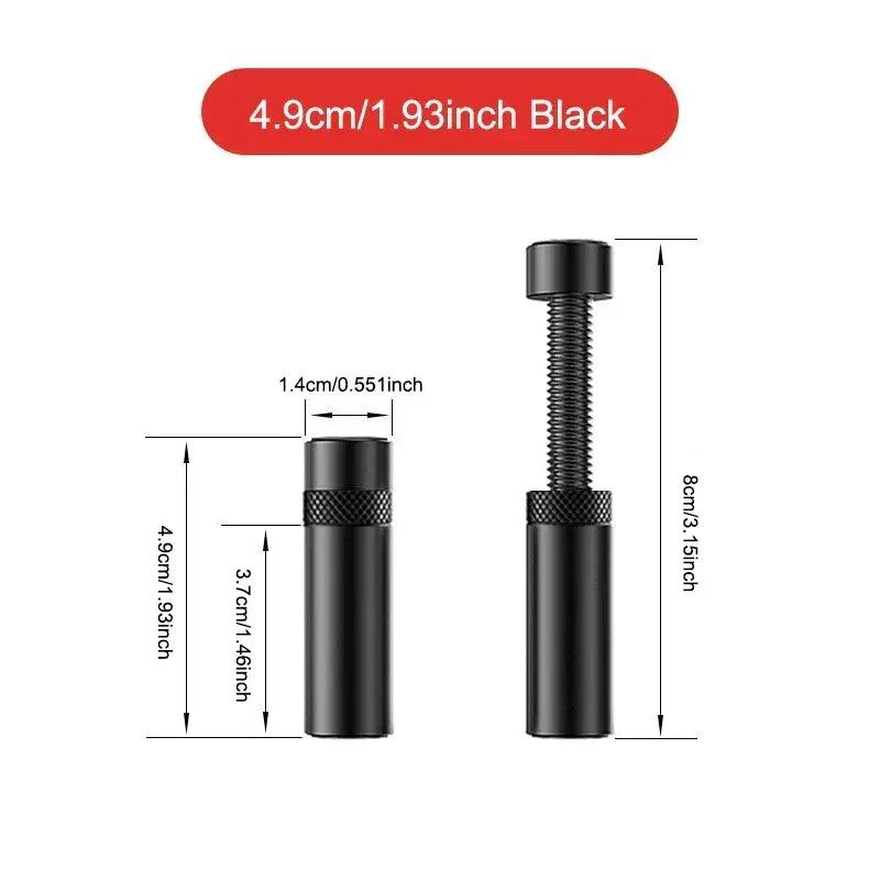 Telescopic GPU support stand bracket, black aluminum threaded support rod