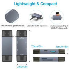 CF Card Reader 3-in-1 SD Memory Card MicroSD SLR Camera TypeC Dual-Purpose OTG 6in1 U disk Hard Disk Transmission And Expansion