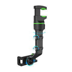360 Degree Rotatable Universal Car Phone Holder Multifunctional Auto Rearview Mirror Seat Clip Bracket Cell Phone Holder