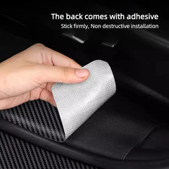 5Pcs Car Carbon Fiber Stickers Door Sill Anti Scratch Decals For BYD Atto 3 Yuan Plus Han Tang EV F3 E6 Dmi Song F0 Qin Pro G3 I