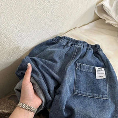 Boys Girls Toddlers Loose Pants Fashion Summer Baby Boys and Girls Baby Foreign Denim Pants New Arrival 2025