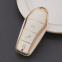 4 Buttons TPU Car Key Case for BYD Atto 3 Han EV Dolphin Remote Control Protect Cover Auto Accessories