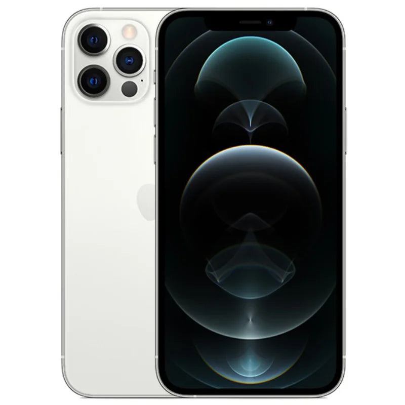 هاتف Apple iPhone 12 pro Max الأصلي غير مقفول بشاشة 6.7 بوصة وذاكرة 128 جيجابايت وذاكرة 256 جيجابايت وبطاقة هوية وجه وNFC وذاكرة قراءة فقط ومعالج A14 Bionic وiOS مستعمل