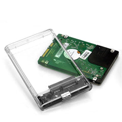 علبة محرك أقراص صلبة SATA SSD مقاس 2.5 بوصة بمنفذ USB 3.0 مع سرعة نقل 5 جيجابت في الثانية، وعلب أقراص صلبة خارجية متنقلة وكابل