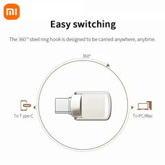 Xiaomi U Disk USB 3.2 Type-C Interface Mobile Phone Computer Mutual Transmission Portable USB Memory 2TB 1TB 512GB 2025 NEWEST
