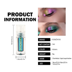 Chrome Shifting Pigments Chameleon Liquid Eyeshadow Shiny Long Lasting Multichrome High Eyeshadow Liquid Eye Makeup Art Cosmetic