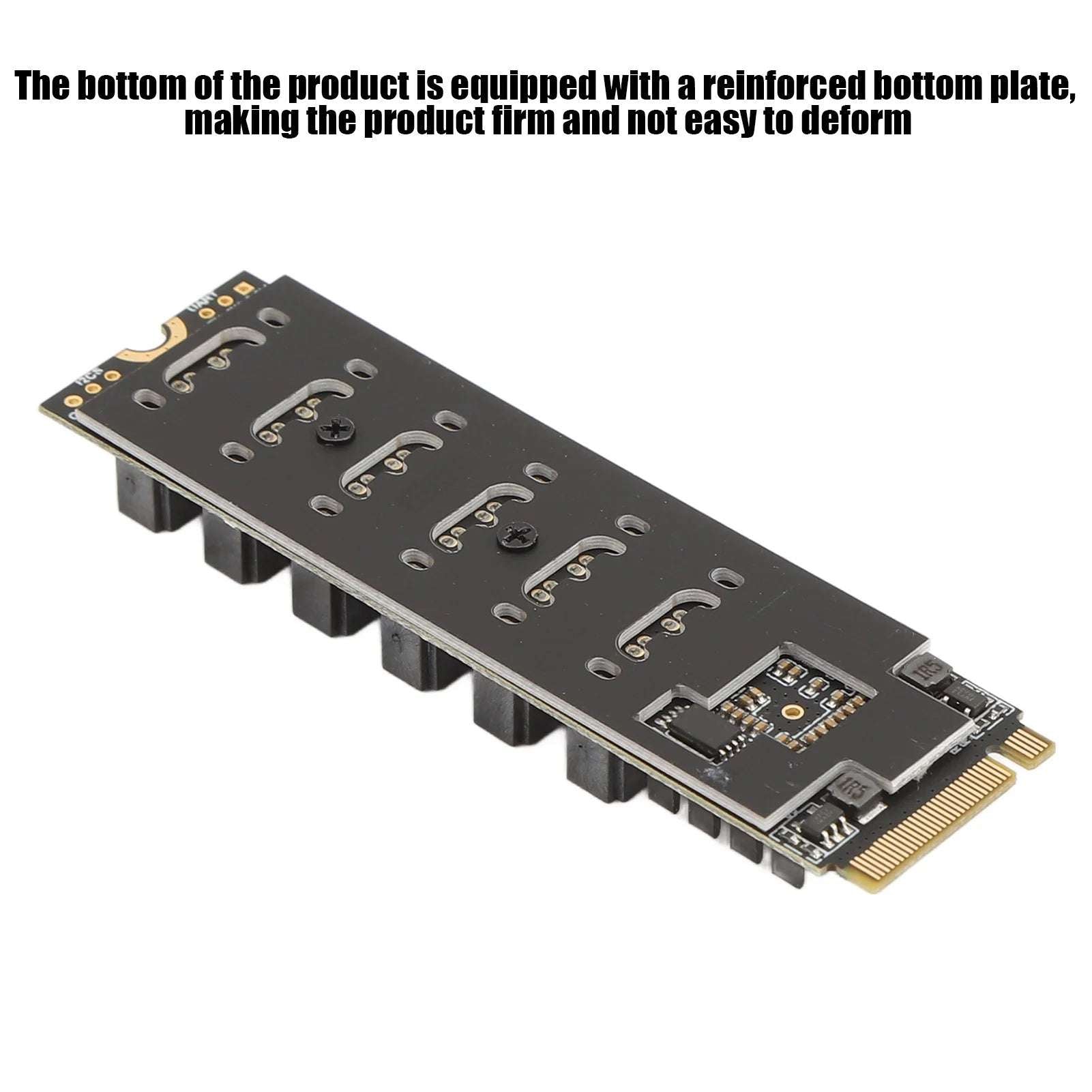 M.2 to SATA3.0 Adapter Card 6Gbps High Speed ASM1166 M.2 PCIE to SATA Expansion Card with Smart Indicator