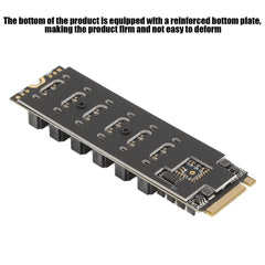 بطاقة محول M.2 إلى SATA3.0 عالية السرعة 6 جيجابت في الثانية ASM1166 M.2 PCIE إلى SATA بطاقة توسعة مع مؤشر ذكي