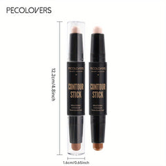 Contouring Stick with Double-headed Concealer Highlighter for Three-dimensional Nose Bridge Shadow V Face High Nose Bridge