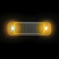 مصباح تحذير صغير LED يعمل بالطاقة الشمسية للسيارة، إنذار ليلي لاسلكي مضاد للسرقة، مصباح تحذير وامض وهمي
