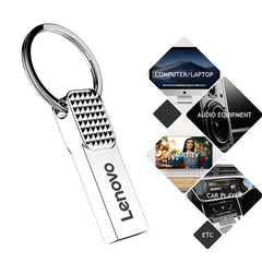 محرك أقراص فلاش USB من لينوفو بسعة 2 تيرابايت و512 جيجابايت، USB 3.0 معدني، مفتاح محرك أقراص USB 1 تيرابايت من النوع C عالي السرعة، محرك أقراص فلاش صغير 128 جيجابايت للهاتف