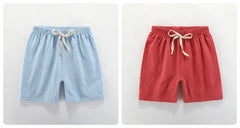 2 4 6 8 10 Years Boys Shorts Kids Sport Pant Baby Summer Clothes Children Linen Soft Cotton Shorts Newborn Toddler Casual Shorts