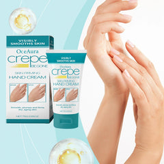 Crepe Begone Firming Hand Cream - Anti-Aging Treatment for Dry Skin, Visibly Smooths & Plumps, 75g/2.65oz