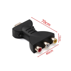 HDMI to 3RCA Red Yellow White Lotus Head Converter HDMI to AV Converter 3RCA Adapter