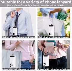1/4 pcs Universal Metal Phone Lanyard Gasket Patch Durable Ultra Thin Mobile Phone Sling Rope Card Clip Strap Hang Cord Tab