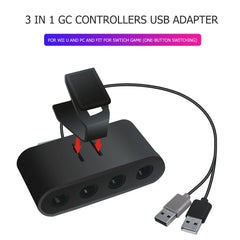 4 Ports Game Converter for GameCube GC Controller USB Adapter for Nintend Switch NGC/Wii u/PC Star Fighting Support Dropshipping